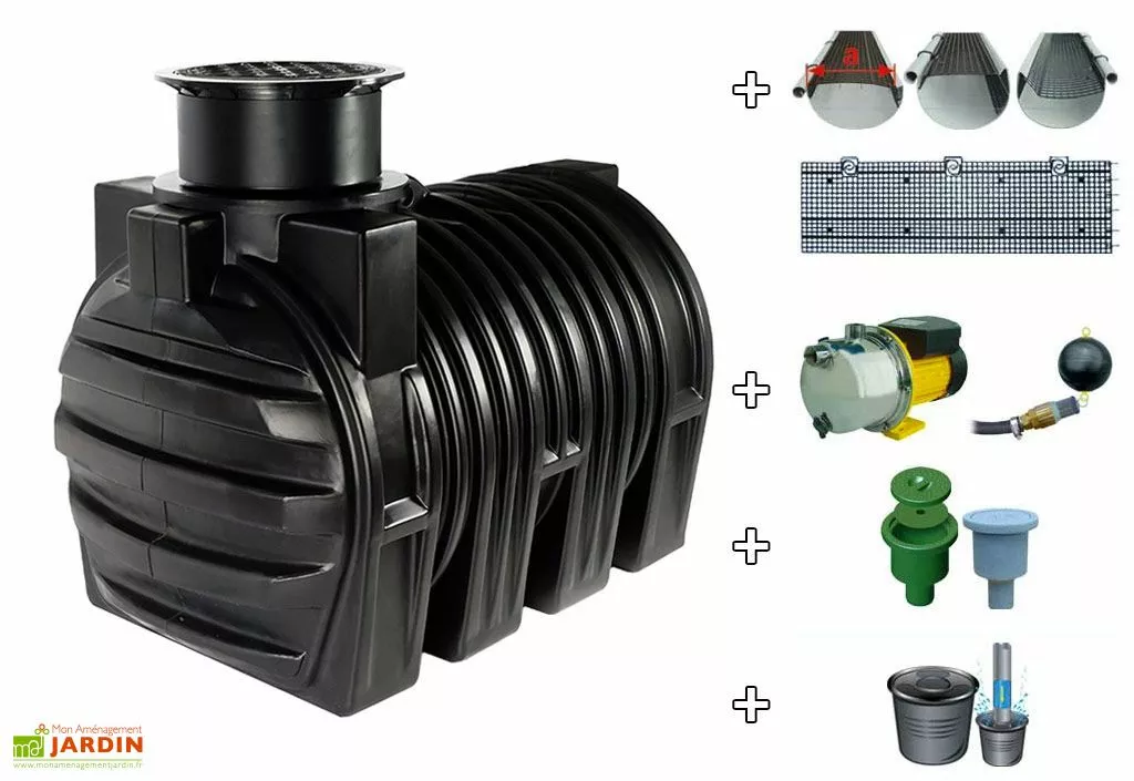 GreenLife Cuve Recuperateur Eau Purist 3400 L 3 GreenLife Cuve Recuperateur Eau Purist 3400 L