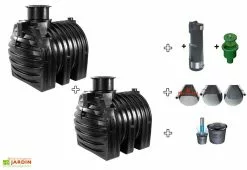 GreenLife Cuve Recuperateur Eau Ready 9000 L