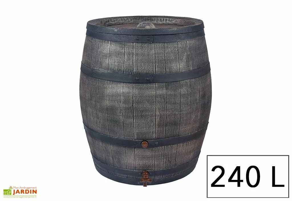 Roto Cuve Récupération D’Eau Pluie Tonneau 240 L 4 Roto Cuve Récupération D’Eau Pluie Tonneau 240 L – Image 2