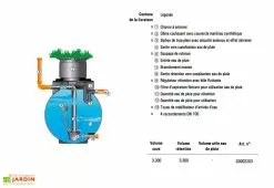 GreenLife Cuve Rétention D'Eau De Pluie 3300 L -Jardinage Soldes cuve retention eau pluie 1