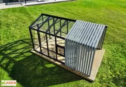 Stali Serre De Jardin En Bois Et Verre Trempé Avec Panneaux Occultants – Mimosas -Jardinage Soldes dessus serre jardin verre bois stali 1