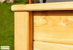 Westmann Jardinière En Bois De Mélèze Bac Potager 170 X 90 X 84 Cm -Jardinage Soldes details bac potager 170x84cm