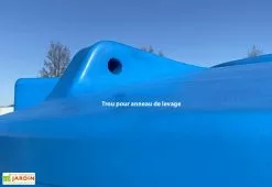 Plast'Up Cuve De Stockage D’eau En Polyéthylène 2100 L -Jardinage Soldes details citerne eau polyethylene 2000 l bleu