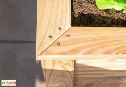 Westmann Jardinière En Bois De Mélèze Bac Potager 100 X 65 X 66 Cm -Jardinage Soldes details jardiniere bois bac potager 100x66cm