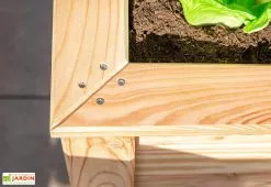 Westmann Jardinière En Bois De Mélèze Bac Potager 170 X 90 X 84 Cm -Jardinage Soldes details jardiniere bois potager 170x84cm