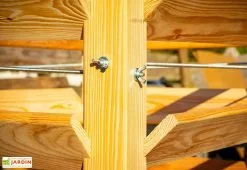 Westmann Tour De Culture Verticale En Bois De Mélèze 91 X 124 X 73 Cm -Jardinage Soldes details tour culture bois meleze