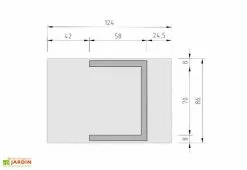 Weka Abri Pour Robot Tondeuse En Bois D’Épicéa Brut Toit Relevable -Jardinage Soldes dimensions abri robot tondeuse bois weka