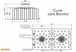 GreenLife Cuve De Récupération D’eau De Pluie Enterrée – 10 000 L Plate -Jardinage Soldes dimensions cuve 10000l greenlife