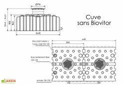 GreenLife Cuve De Récupération D’eau De Pluie Enterrée – 8000 L Plate -Jardinage Soldes dimensions cuve 8000l greenlife