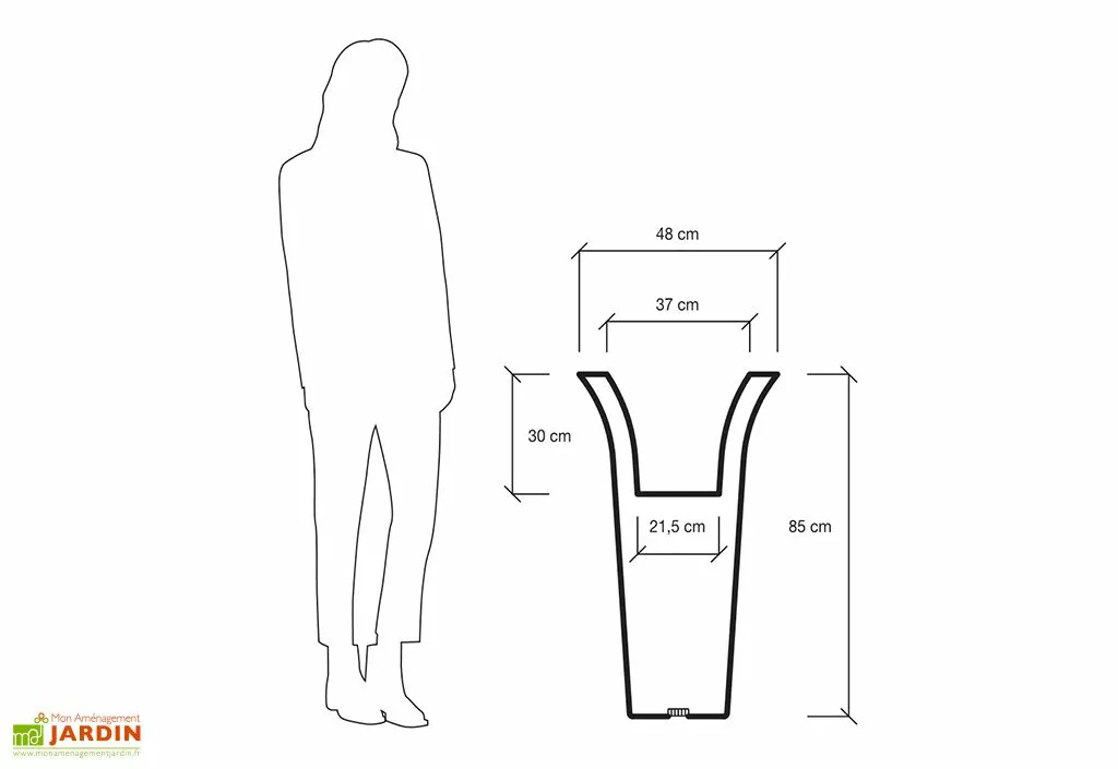 Farmet New Pot De Fleurs En Polyéthylène Flos – Ø 48 X 85 Cm 8 Farmet New Pot De Fleurs En Polyéthylène Flos – Ø 48 X 85 Cm – Image 6