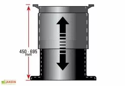 GreenLife Dôme Coulissant Avec Adaptateur Pour Cuve D'Eau Enterrée