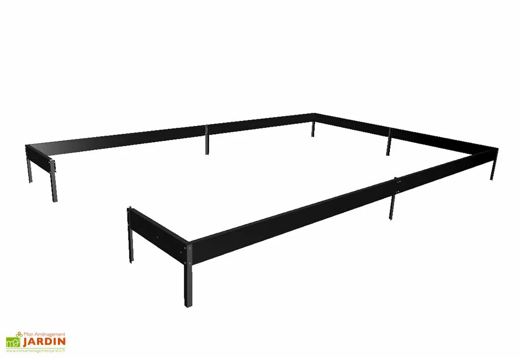 Halls Embase Pour Serre De Jardin En Acier Galvanisé Qube 812 Noir 3 Halls Embase Pour Serre De Jardin En Acier Galvanisé Qube 812 Noir