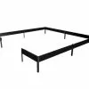 Halls Embase Pour Serre De Jardin En Acier Galvanisé Qube 88 Noir -Jardinage Soldes embase serre jardin acier galvanise qube 88 noir