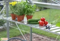 Lams Etagère Rabattable Aluminium Anodisé