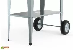 Herstera Garden Carré Potager Sur Pieds Avec Roulettes - Barcelona -Jardinage Soldes etagere carre potager argent