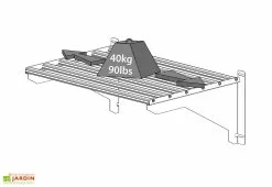 Canopia Étagère En Aluminium à Charge Lourde < 40 Kg Pour Serre Palram -Jardinage Soldes etagere charges lourdes palram canopia