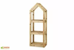 Hortalia Étagère De Jardin En Bois De Pin Traité Campanile M - 50 X 30 X 145 Cm
