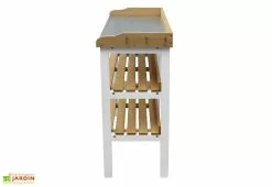 Axi Table De Rempotage En Bois De Hemlock Et Métal - 37 X 76 X 91 Cm -Jardinage Soldes etageres crochets table rempotage bois