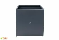 Herstera Garden Jardinière Cube En Métal Thermolaqué - 70 X 70 X 70 Cm -Jardinage Soldes face jardiniere anthracite hg 1