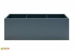 Herstera Garden Jardinière Rectangulaire En Métal Thermolaqué Gris Anthracite 13 Herstera Garden Jardinière Rectangulaire En Métal Thermolaqué Gris Anthracite -Jardinage Soldes face jardiniere hg