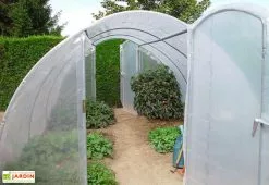 Serre De Jardin Tunnel Richel 4,5x6 Ep 2x180µ 2 Portes -Jardinage Soldes file 1 42