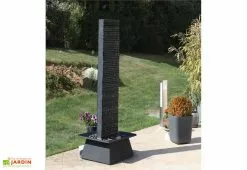 Cactose Fontaine De Jardin En Pierre De Schiste Double Face (68x68x180)