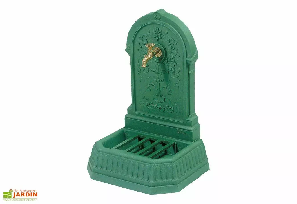 Dommartin Fontaine De Jardin Murale En Fonte Florale + Robinet 3 Dommartin Fontaine De Jardin Murale En Fonte Florale + Robinet