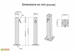 Garantia Fontaine De Jardin En Polyéthylène 100 Cm Wood Imitation Bois -Jardinage Soldes fontaine jardin exterieur polyethylene bois 100cm wood garantia