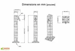 Garantia Fontaine De Jardin En Polyéthylène 100 Cm Granit Imitation Pierre -Jardinage Soldes fontaine jardin exterieur polyethylene gris 100cm granit garantia 4