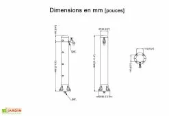 Garantia Fontaine De Jardin En Polyéthylène Gris 90 Cm Rondo -Jardinage Soldes fontaine jardin exterieur polyethylene gris 90cm rondo garantia