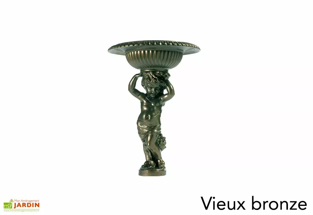 Dommartin Fontaine De Jardin En Fonte Avec Circuit Fermé - Angelot 4 Dommartin Fontaine De Jardin En Fonte Avec Circuit Fermé - Angelot – Image 2