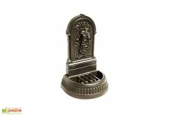 Dommartin Fontaine De Jardin Murale En Fonte Floraison + Robinet Colvert