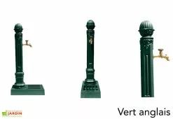 Dommartin Fontaine De Jardin En Fonte Borne Centrale Griffon Avec Vasque -Jardinage Soldes fontaine jardin fonte dommartin griffon vert anglais