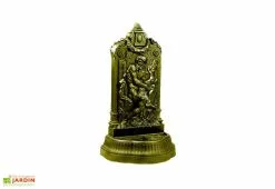 Dommartin Fontaine De Jardin Murale En Fonte Neptune + Robinet Colvert