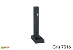 Dommartin Fontaine De Jardin En Fonte Borne Pixel Avec Vasque -Jardinage Soldes fontaine jardin fonte dommartin pixel vasque gris 7016