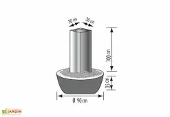 Seliger Fontaine De Jardin En Inox Tower 100B 5 Seliger Fontaine De Jardin En Inox Tower 100B -Jardinage Soldes fontaine jardin inox tower 100b 1