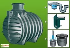 GreenLife Kit Cuve Recuperateur Eau Enterree 4500 L -Jardinage Soldes g0000825