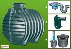 GreenLife Kit Cuve Recuperateur Eau Enterree 6000 L -Jardinage Soldes g0000828
