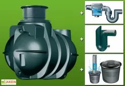 GreenLife Kit Cuve Recuperateur Eau Enterree 2000 L -Jardinage Soldes g0002244