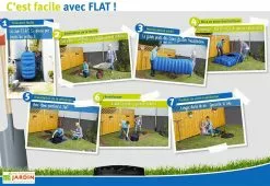 Garantia Cuve Enterrée Plate Kit Récupérateur D'Eau Flat Confort 3000 L -Jardinage Soldes installation kit recuperateur eau enterre cuve plate 1