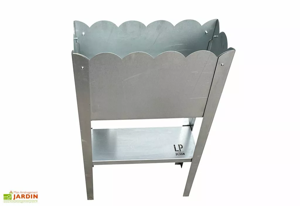 LP Design Jardinière Potager Sur Pieds En Acier Galvanisé - 50 X 20 X 80 Cm - Bords Arrondis 3 LP Design Jardinière Potager Sur Pieds En Acier Galvanisé - 50 X 20 X 80 Cm - Bords Arrondis