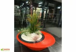 Green City Jardinière Avec Assise En Polyéthylène Sitting 50 X 156 Cm