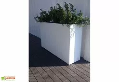 Blive Jardinière En Béton Fibré SKUARE 100 (100x25) -Jardinage Soldes jardiniere beton fibre 100x25 blanc