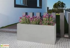 Blive Jardinière En Béton Fibré Retkube 120 (120x40) -Jardinage Soldes jardiniere beton fibre 120x40cm gris