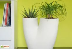 Farmet New Pot De Fleurs En Polyéthylène Bilobo – 50 X 25 X 50 Cm