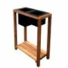 Jardipolys Jardinière Sur Pieds En Acier Et Bois - Dune -Jardinage Soldes jardiniere bois de pin