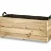 Hortalia Jardinière En Bois De Pin Traité Ghio - 90 X 40 X 40 Cm -Jardinage Soldes jardiniere bois ghio 102 l