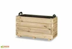 Hortalia Jardinière En Bois De Pin Traité Ghio - 70 X 30 X 40 Cm