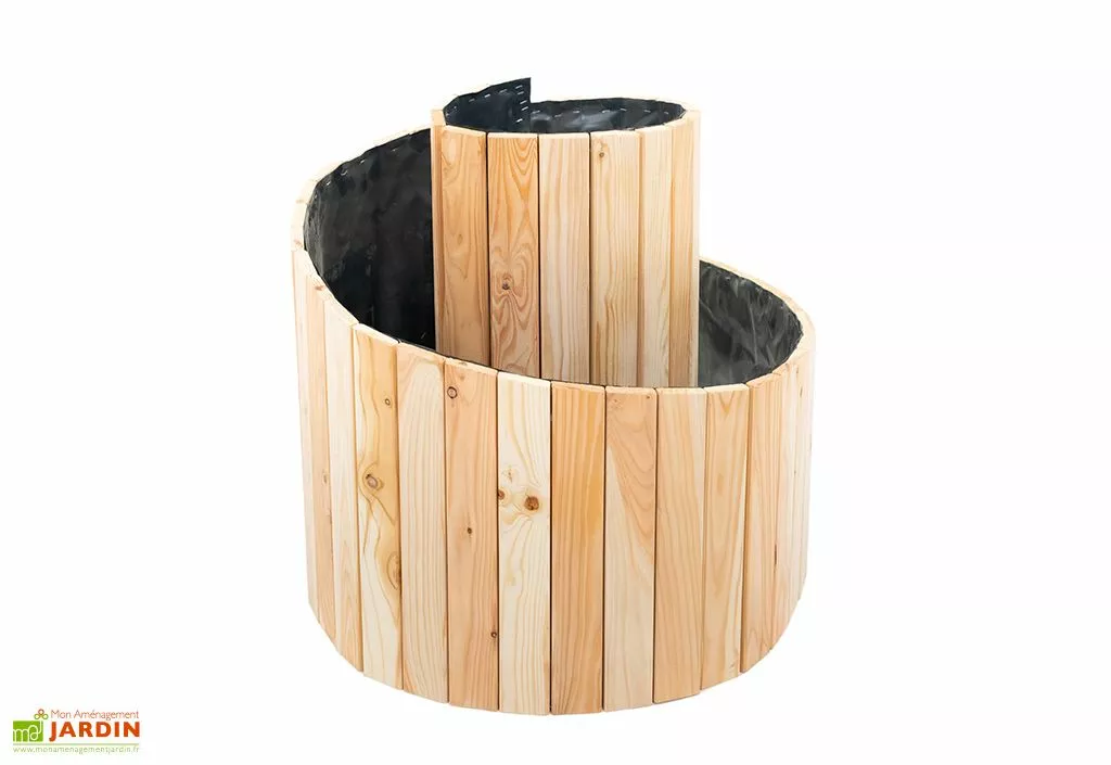 Westmann Spirale Aromatique – Jardinière En Bois De Mélèze Ø55 Cm 6 Westmann Spirale Aromatique – Jardinière En Bois De Mélèze Ø55 Cm – Image 4