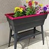 Jardinière Calipso Maxi 40L Double Paroi + Réserve D'Eau H80cm -Jardinage Soldes jardiniere calipso maxi polypropylene 40l reserve 80cm 3